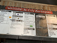 City Barbeque menu