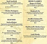 Scruffy Murphys menu