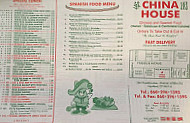 China House menu