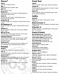 Cafe 63 menu