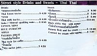 Café de Siam menu