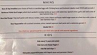 Buzz Bistro menu