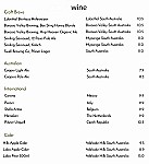 Botanic Gardens Restaurant menu