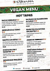 Cubana menu