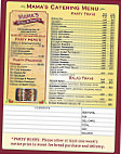 Mama's Pizza menu