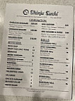 Shinju Sushi menu