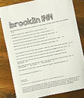 The Brooklin Inn menu