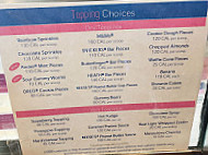 Baskin-robbins menu