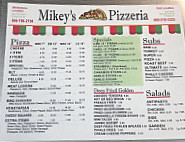 Mikey's Pizzeria Hale menu