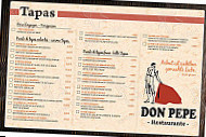 Don Pepe Restaurant menu