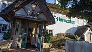 Harvester Fountain outside