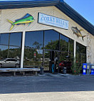 Corky Bells Seafood Steaks outside