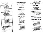 Rainbow Chinese menu