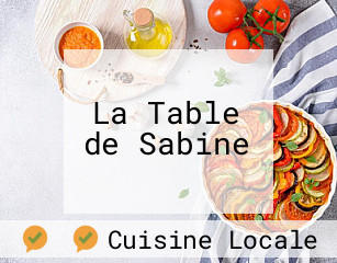 La Table de Sabine