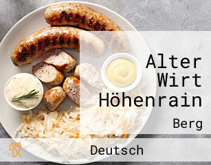 Alter Wirt Höhenrain