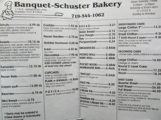 Banquet Schusters Bakery