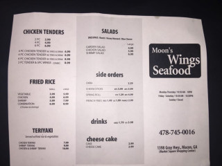 Moons Wings Seafood