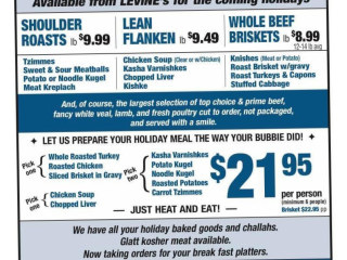 Larry Levine's Kosher Meats And Deli