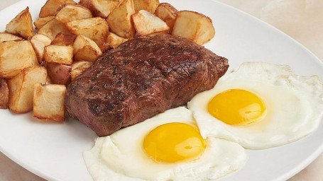 Local Flat Iron Steak Eggs