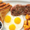 New York Striploin And Eggs