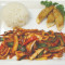 Spicy Squid Rice Plate