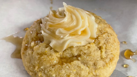 Cornbread Cookie With Honey Butter Frosting