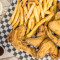 100 Wings With 1/2 Pan Of Fries