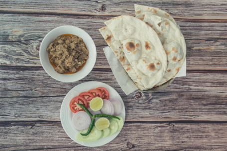 Mutton Handi-Tandoori Roti-Salad Combo