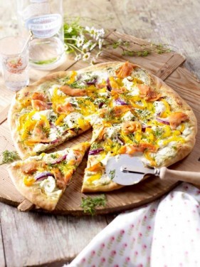 Pizza Knoblauch I Zwiebeln