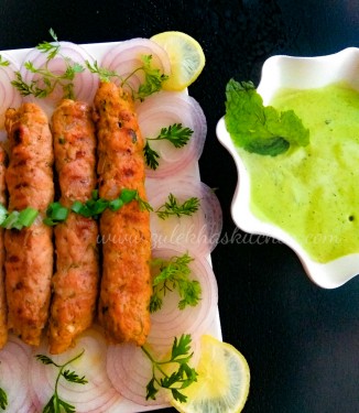 Kurczak Seekh Kebab Kanapka