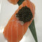 Salmon Belly With Caviar