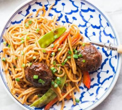 Manchurian+Veg Chowmein