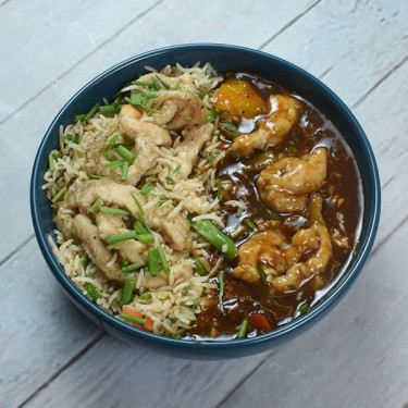 Chilli Chicken Gravy With Chicken Fried Rice (750 Ml)