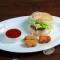 Chicken Burger And Chicken Nuggets (3Pcs)