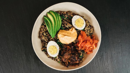 Bacon Avocado Power Quinoa Bowl..