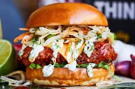 Red Hot Smokey Fried Chicken Burger