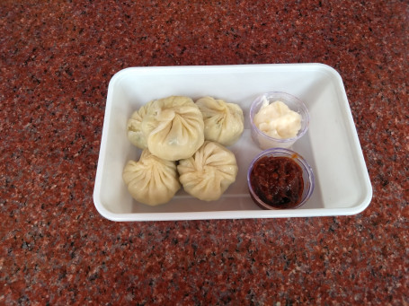 Chicken Stamed Momos (5 Pieces)