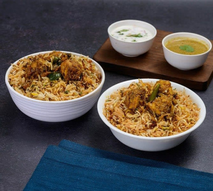 Twin Pack Andhra Chicken Biryani(Serves 2-3 Persons)