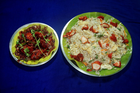 Chicken Rice,Chilli Chicken (5 Pcs)