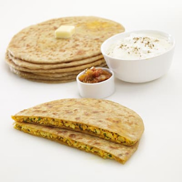 Tawa Aloo Parantha 2Pcs With Curd