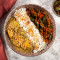 Kurczak Lasooni Methi, Bhindi Chana Jeera Pulao