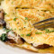 Creamy Mushroom And Chicken Omelette