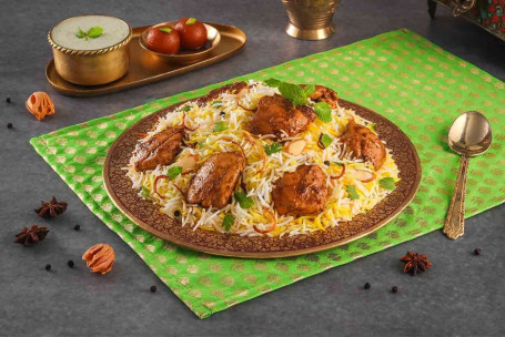 Pikantny Kurczak Lazeez Bhuna Murgh Hyderabadi Dum Biryani, Bez Kości Porcje 2 3]