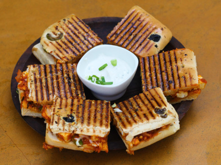 Grilled Paneer Focaccia Sandwich