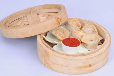 Chicken Cheesy Momos (5Pcs)