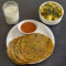 Methi Thepla With Sukhi Bhaji Buttermilk