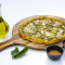 Fire Oven Pesto Sauce Thin Crust Cheese Pizza