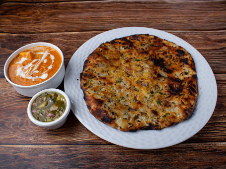 Aloo Pyaaz Kulcha With Paneer Makhni Combo