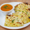 Cheese Naan With Gravy (Veg)