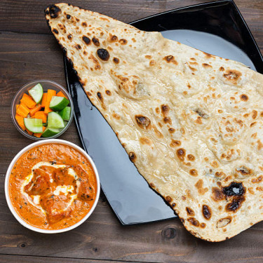 Butter Chicken (3 Pcs) With Butter Naan (1 Pc)